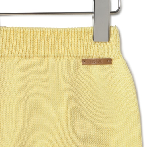 Tous Conjunto de punto de bebé Tricot a rayas amarillo Ofertas