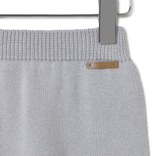 Tous Conjunto de punto de bebé Tricot a rayas gris En oferta