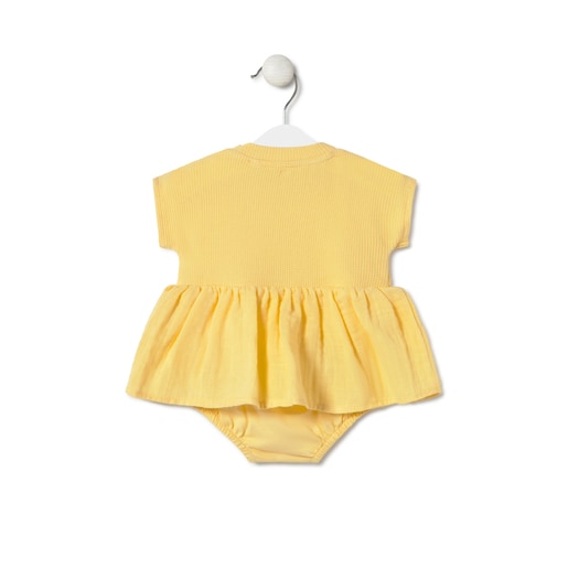 Tous Body con falda de bebé Classic amarillo