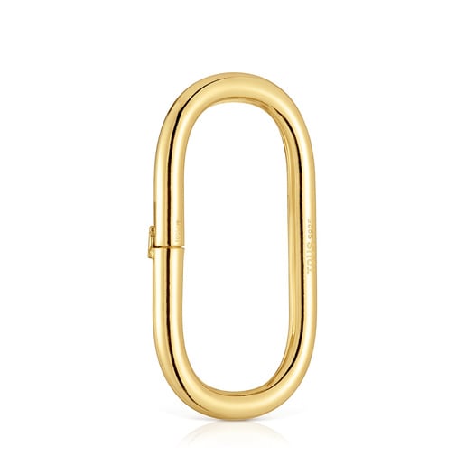 Tous Anilla extra grande con baño de oro 18 kt sobre plata Hold Oval Envío gratis