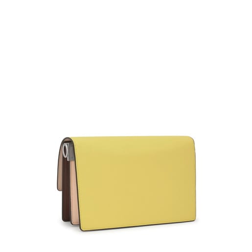 Tous Bandolera mediana lima y nude Audree Saffiano