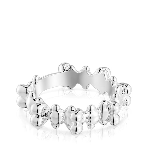 Tous Anillo mediano de plata motivos oso Bold Bear