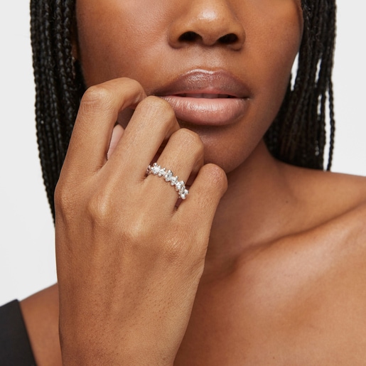 Tous Anillo mediano de plata motivos oso Bold Bear Libre de impuestos