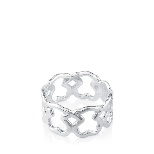 Tous Anillo de plata motivos oso New Carrusel