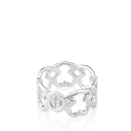 Tous Anillo de plata motivos oso New Carrusel Ofertas de temporada