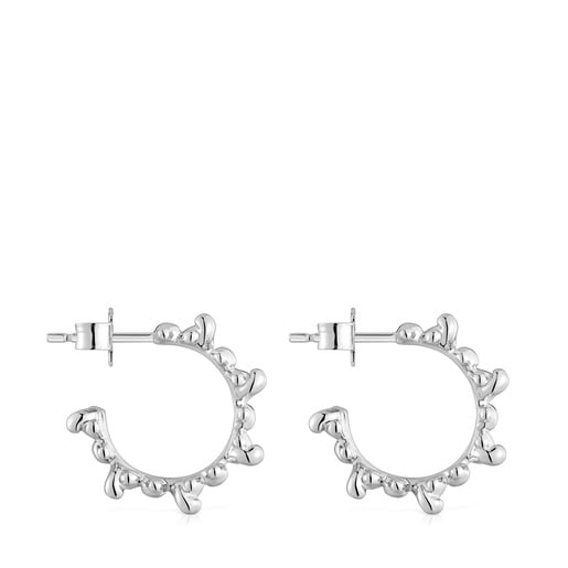 Tous Pendientes de aro de plata 12 mm Bold Bear