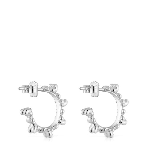 Tous Pendientes de aro de plata 12 mm Bold Bear Rebajas de fin de temporada