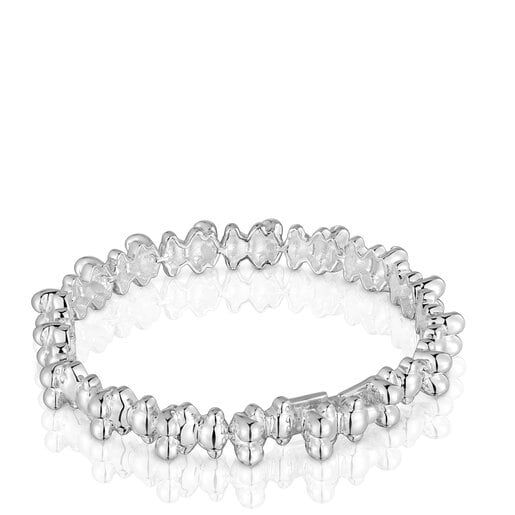 Tous Pulsera cadena de plata motivos oso grande Bold Bear En línea