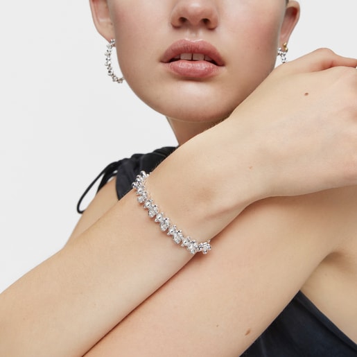 Tous Pulsera cadena de plata motivos oso grande Bold Bear En línea