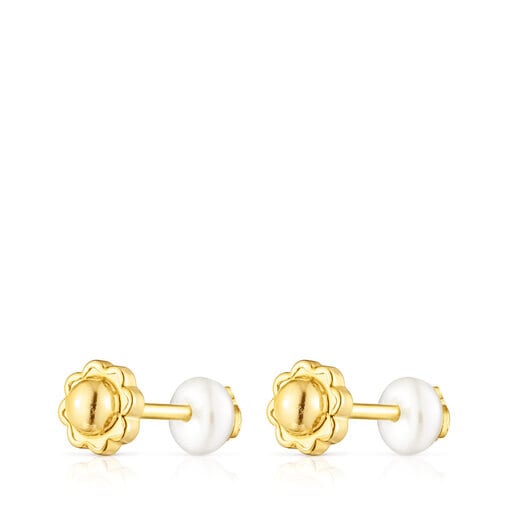 Tous Pendientes perla motivo oso de oro Baby TOUS Outlet online