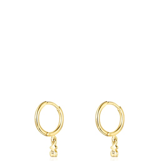 Tous Pendientes con baño de oro 18 kt sobre plata Cool Joy Ofertas