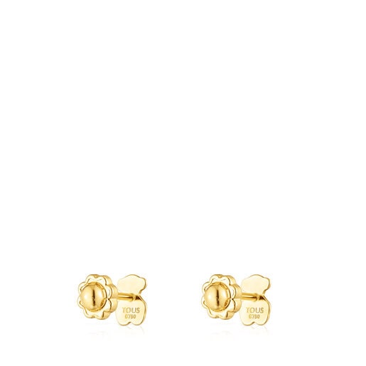 Tous Pendientes de oro motivo oso 0 5cm. Baby TOUS Venta caliente