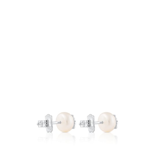 Tous Pendientes de plata y perlas TOUS Bear Gran oferta