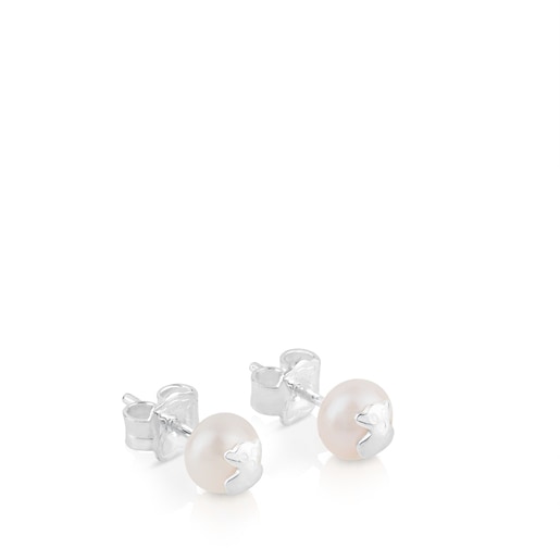 Tous Pendientes de plata y perlas cultivadas Icon Pearl Rebajas de fábrica