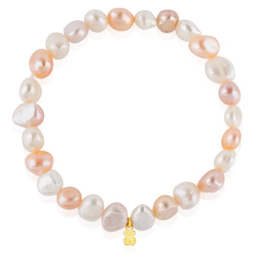 Tous Pulsera de oro y perlas cultivadas barrocas TOUS Pearls Tienda
