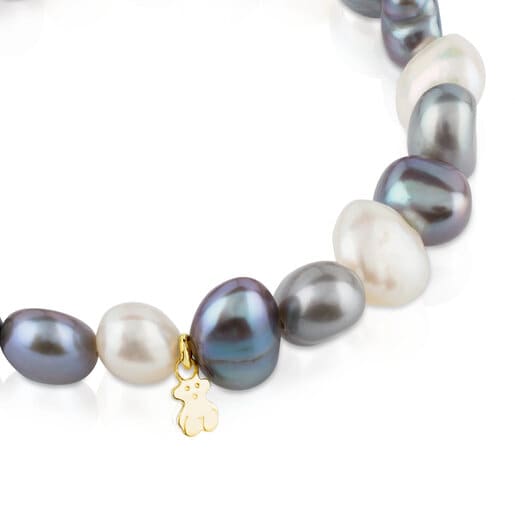 Tous Pulsera de oro y perlas cultivadas barrocas Sweet Dolls