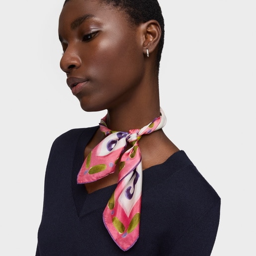 Tous Pañuelo cuadrado pequeño rosa TOUS Summer Daisies Envío gratis