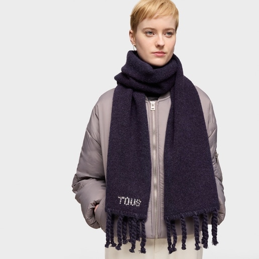 Tous Bufanda azul marino TOUS Crystal Oferta especial de fábrica