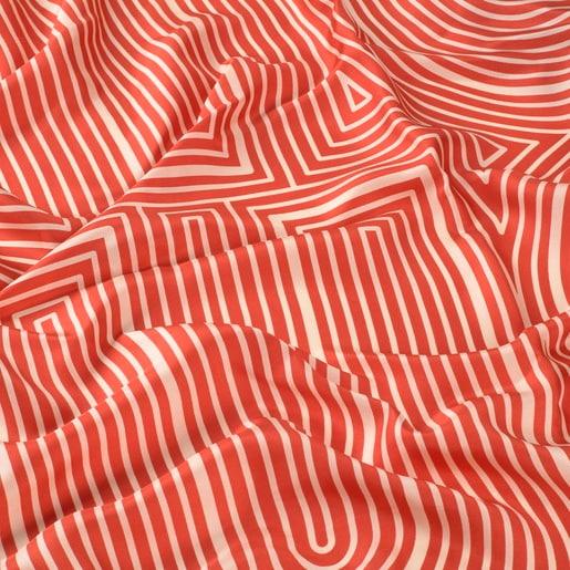 Tous Pañuelo cuadrado naranja TOUS Maze