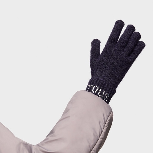 Tous Guantes azul marino TOUS Crystal Liquidación