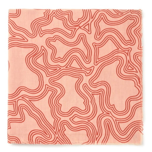 Tous Foulard naranja Kaos Mini Lines Limitado a 3 días