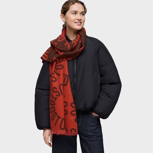 Tous Foulard naranja TOUS Round Logo Oferta exclusiva