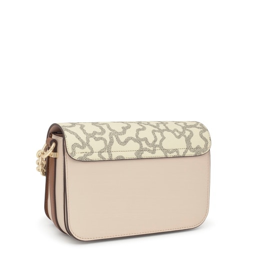 Tous Bandolera mediana Chain camel y beige Kaos Icon