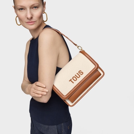 Tous Bandolera mediana camel Audree Canvas Envío gratis