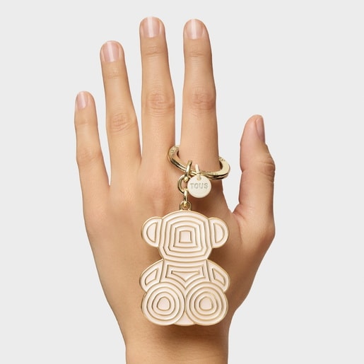 Tous Llavero beige Bold Bear Lines Rebajas
