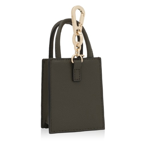 Tous Llavero mini bolso pop caqui