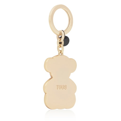 Tous Llavero negro Bold Bear Lines
