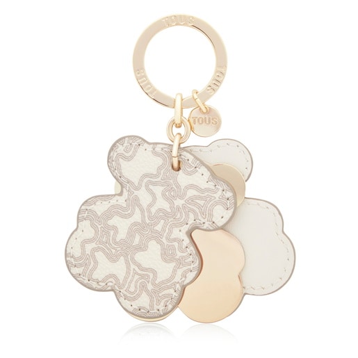 Tous Llavero beige Triple Bear Gran oferta