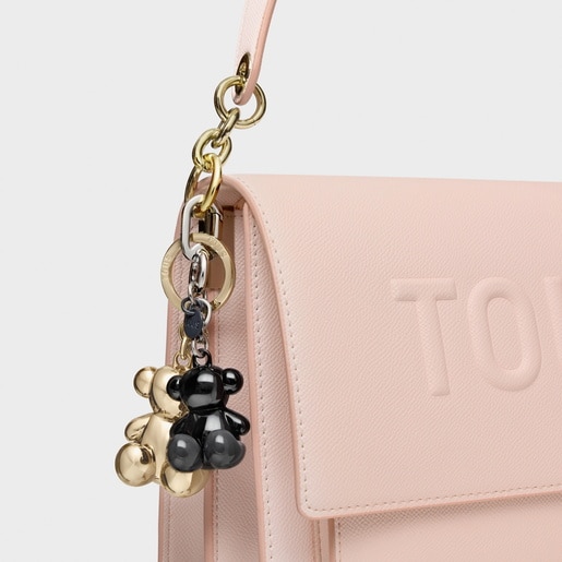 Tous Llavero metal negro Bold Bear Rebajas baratas