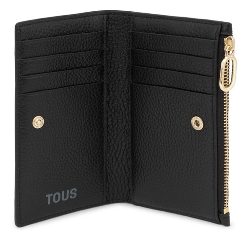 Tous Cartera de piel negra TOUS Buckles Liquidación