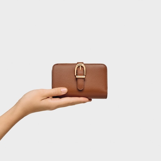Tous Billetera de piel camel TOUS Buckles Últimos 3 días