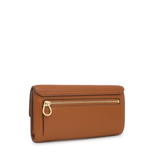 Tous Billetera grande Pocket camel TOUS Bloom